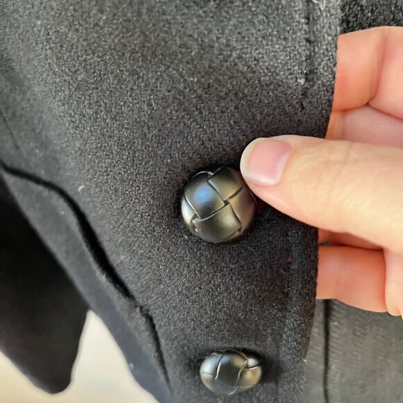 Vintage J. Crew Robert Noble Scottish Wool Black Blazer- Size 6 - Picture 4 of 7